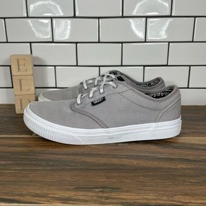Vans Off The Wall Grey Canvas Low Top Sneakers